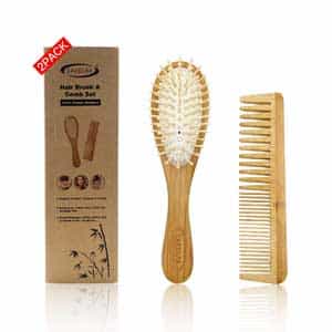 Bamboo Wide Tooth Comb Set